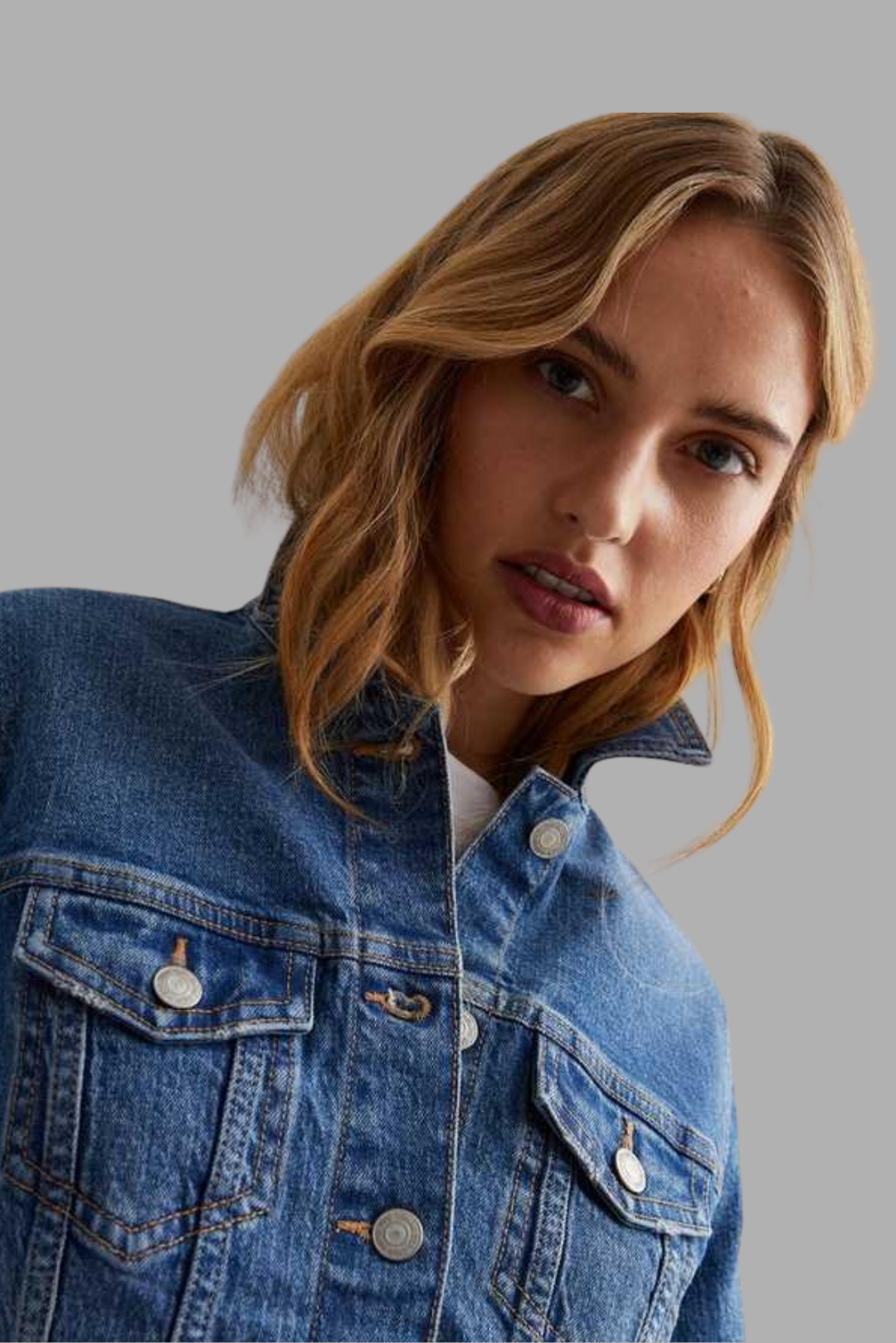 Mid Blue Denim Jacket