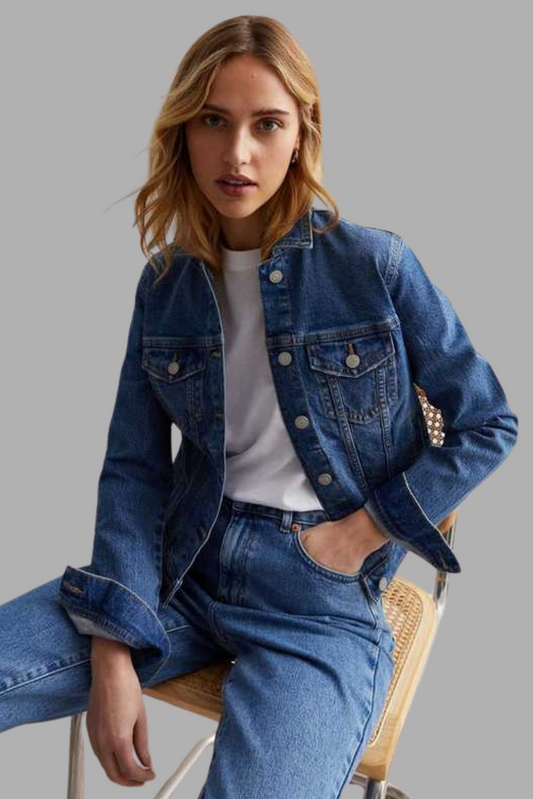 Mid Blue Denim Jacket