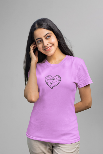 Graphic Lilac Basic T-shirt 021